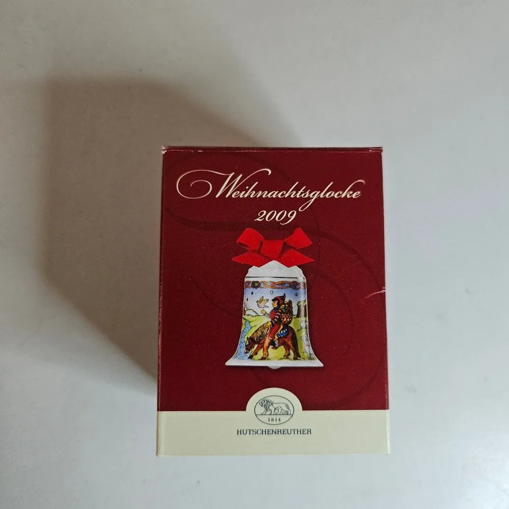 Hutschenreuther 2009 Christmas Bell Iceland Ole Winther Porcelain Ornament Boxed